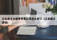 三足鼎立小程序開發(fā)公司怎么樣了（三足鼎立游戲）