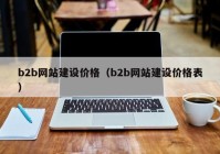 b2b網(wǎng)站建設(shè)價格（b2b網(wǎng)站建設(shè)價格表）