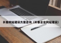 長春網(wǎng)站建設(shè)方案咨詢（長春企業(yè)網(wǎng)站建設(shè)）