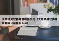 大象精靈軟件開發(fā)有限公司（大象精靈軟件開發(fā)有限公司在職人員）