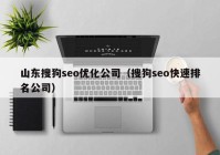 山東搜狗seo優(yōu)化公司（搜狗seo快速排名公司）