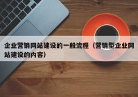 企業(yè)營銷網站建設的一般流程（營銷型企業(yè)網站建設的內容）